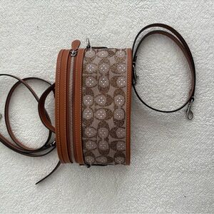 Coach Brown and Tan Crossbody Bag